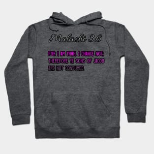 Malachi 3:6 Hoodie